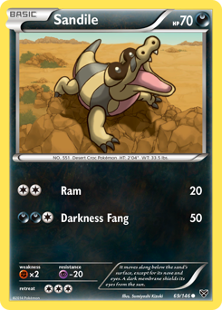 Pokemon XY Sandile - 69