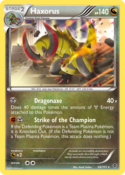 Pokemon Plasma Blast Haxorus - 69