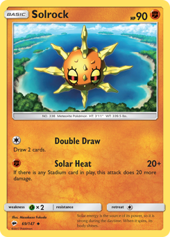 Pokemon Burning Shadows Solrock - 69