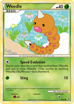 Pokemon HS—Unleashed Weedle - 69