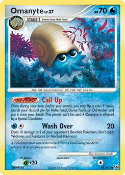 Pokemon Majestic Dawn Omanyte - 69