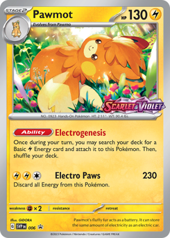 Pokemon Scarlet & Violet Black Star Promos Pawmot - 6