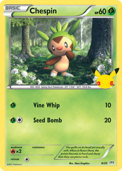 Pokemon McDonald's Collection 2021 Chespin - 6