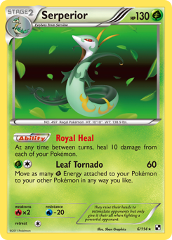 Pokemon Black & White Serperior - 6