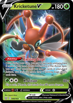 Pokemon Battle Styles Kricketune V - 6