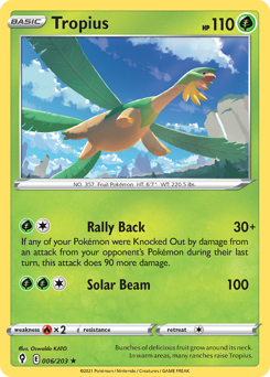 Pokemon Evolving Skies Tropius - 6