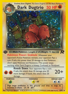 Pokemon Team Rocket Dark Dugtrio - 6