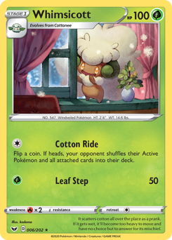 Pokemon Sword & Shield Whimsicott - 6
