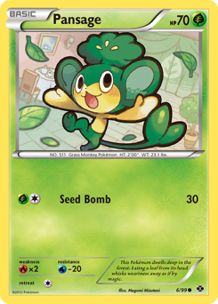 Pokemon Next Destinies Pansage - 6