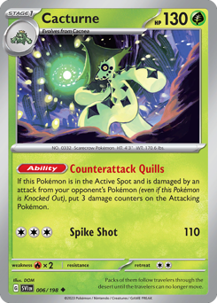 Pokemon Scarlet & Violet Cacturne - 6