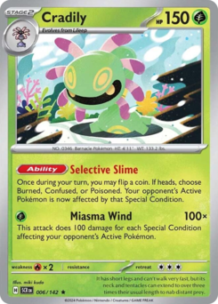 Pokemon Stellar Crown Cradily - 6