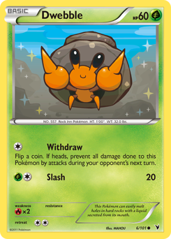 Pokemon Noble Victories Dwebble - 6