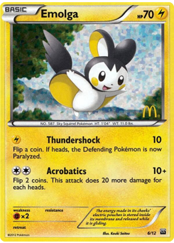 Pokemon McDonald's Collection 2012 Emolga - 6
