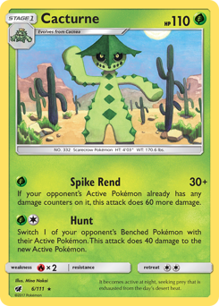 Pokemon Crimson Invasion Cacturne - 6