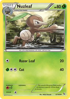 Pokemon Flashfire Nuzleaf - 6