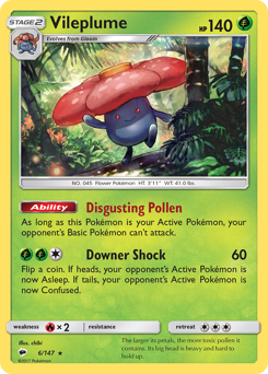 Pokemon Burning Shadows Vileplume - 6