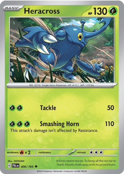 Pokemon Paldea Evolved Heracross - 6