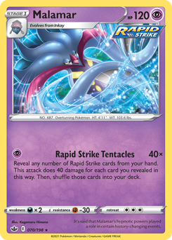 Pokemon Chilling Reign Malamar - 70