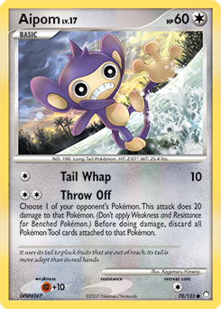 Pokemon Mysterious Treasures Aipom - 70