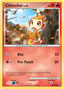 Pokemon Platinum Chimchar - 70