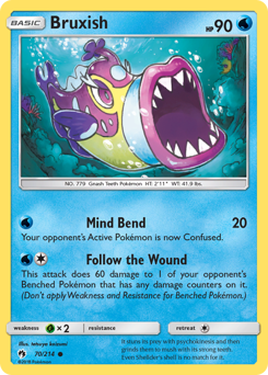 Pokemon Lost Thunder Bruxish - 70