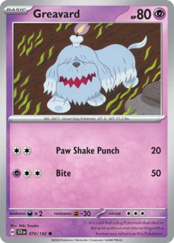Pokemon Stellar Crown Greavard - 70