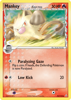Pokemon Holon Phantoms Mankey δ - 70