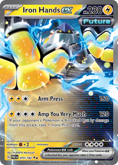Pokemon Paradox Rift Iron Hands ex - 70