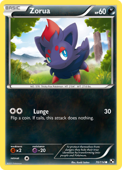 Pokemon Black & White Zorua - 70
