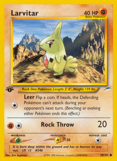 Pokemon Neo Destiny Larvitar - 70