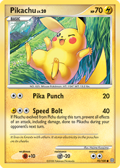 Pokemon Stormfront Pikachu - 70