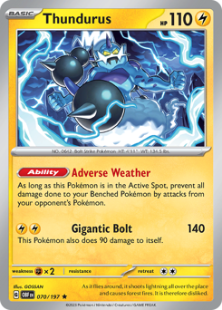 Pokemon Obsidian Flames Thundurus - 70