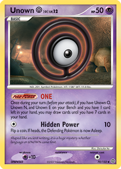 Pokemon Secret Wonders Unown [O] - 70