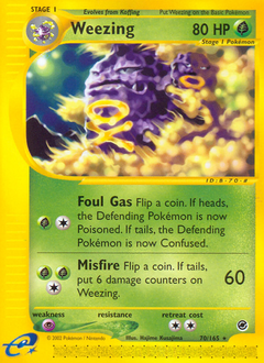 Pokemon Expedition Base Set Weezing - 70