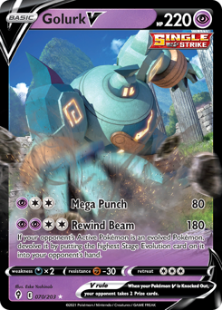 Pokemon Evolving Skies Golurk V - 70