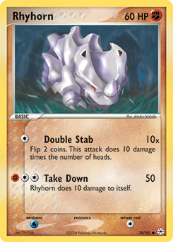 Pokemon Hidden Legends Rhyhorn - 70