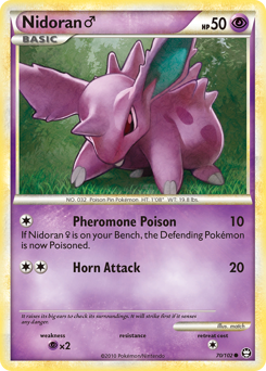 Pokemon HS—Triumphant Nidoran ♂ - 70