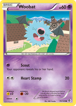 Pokemon Boundaries Crossed Woobat - 70