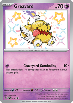 Pokemon Scarlet & Violet Black Star Promos Greavard - 70
