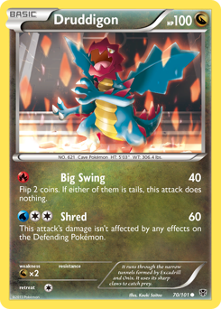 Pokemon Plasma Blast Druddigon - 70