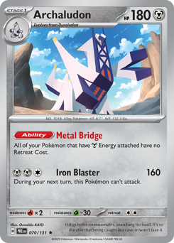 Pokemon Prismatic Evolutions Archaludon - 70