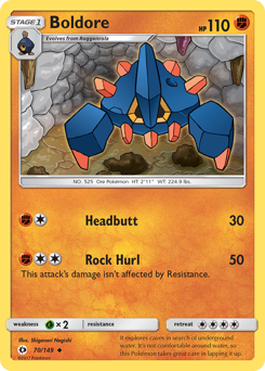 Pokemon Sun & Moon Boldore - 70
