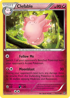 Pokemon Furious Fists Clefable - 71