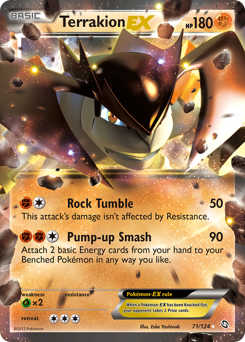 Pokemon Dragons Exalted Terrakion-EX - 71