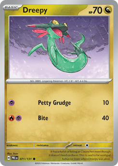 Pokemon Prismatic Evolutions Dreepy - 71