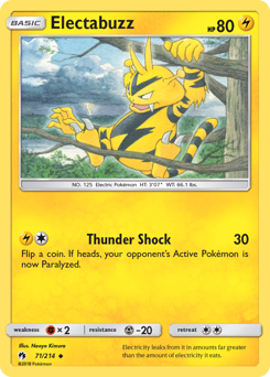 Pokemon Lost Thunder Electabuzz - 71