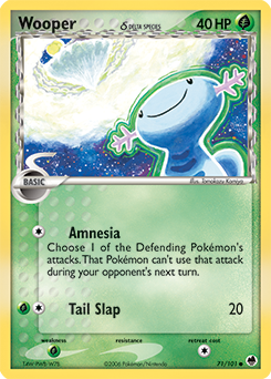 Pokemon Dragon Frontiers Wooper δ - 71
