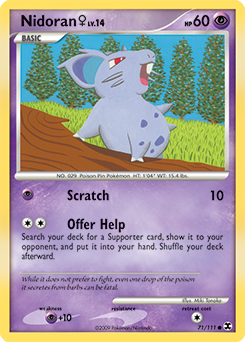 Pokemon Rising Rivals Nidoran ♀ - 71