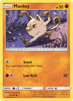 Pokemon Team Up Mankey - 71