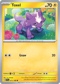 Pokemon Scarlet & Violet Toxel - 71